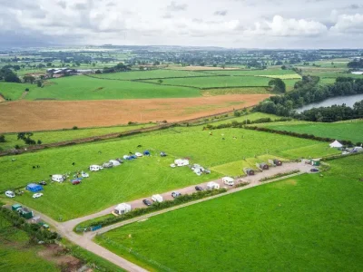 Bird's eye view of Camping at Cardewlees